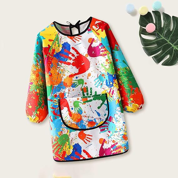 Children's Art Waterproof Painting Apron - Long Sleeves