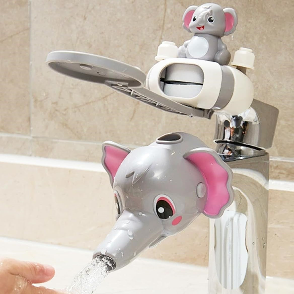 Sink Handle and Faucet Extender for Kids