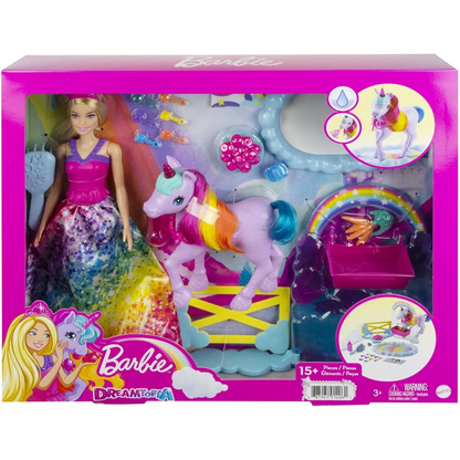 Barbie Dreamtopia Playset with Barbie® Doll, Pet Unicorn & Color Change Potty - 3Y+
