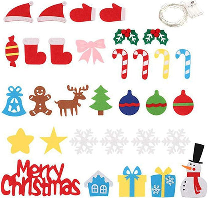 DIY Kids Hanging Christmas Tree Kit – Montessori Educational Toy - 18M+