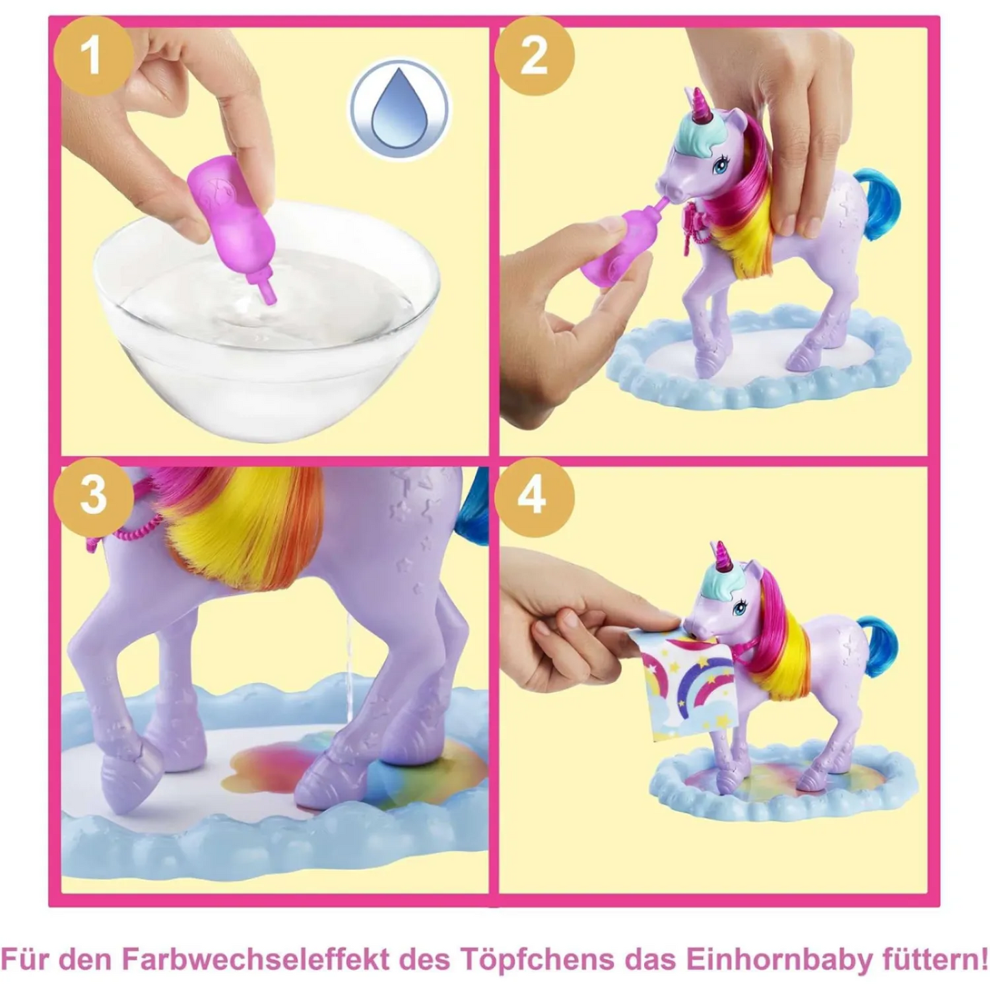 Barbie Dreamtopia Playset with Barbie® Doll, Pet Unicorn & Color Change Potty - 3Y+