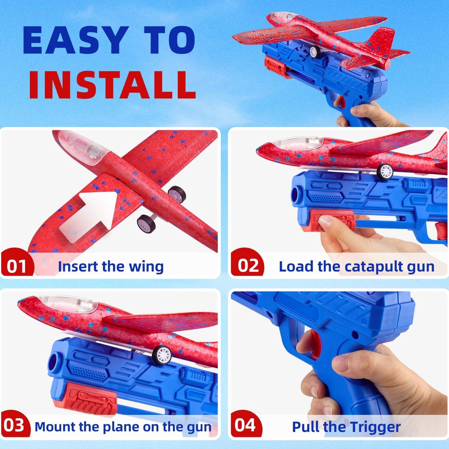 Airplane Glider Launcher - 3Y+