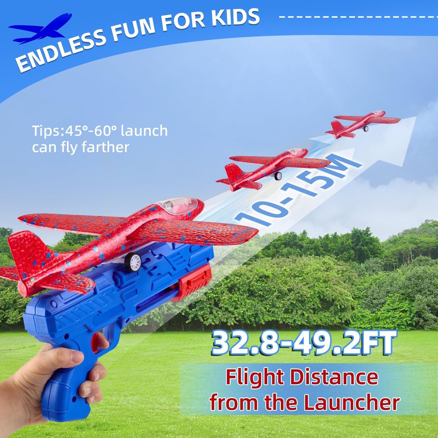Airplane Glider Launcher - 3Y+