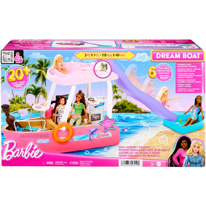 Barbie Dream Boat Playset With Pool and Slide (Dolls not included) - 3Y+
