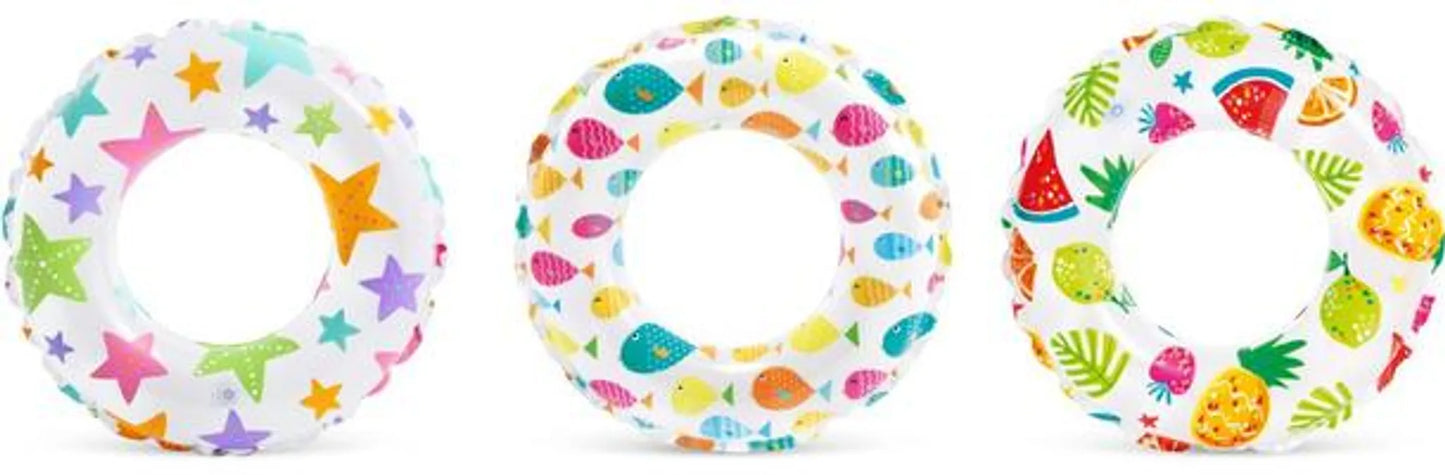 INTEX LIVELY PRINT SWIM RINGS 51CM | 3-6Y