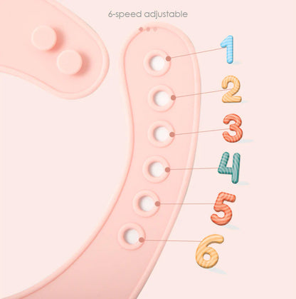 BPA Free Silicone Baby Bib with Catch Pocket - 6-36M