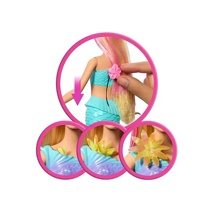 Barbie Flower Magic Mermaid Doll - 3Y+