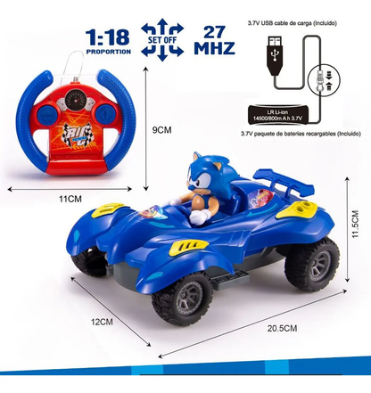 Sonic Remote Control Car - 3Y+