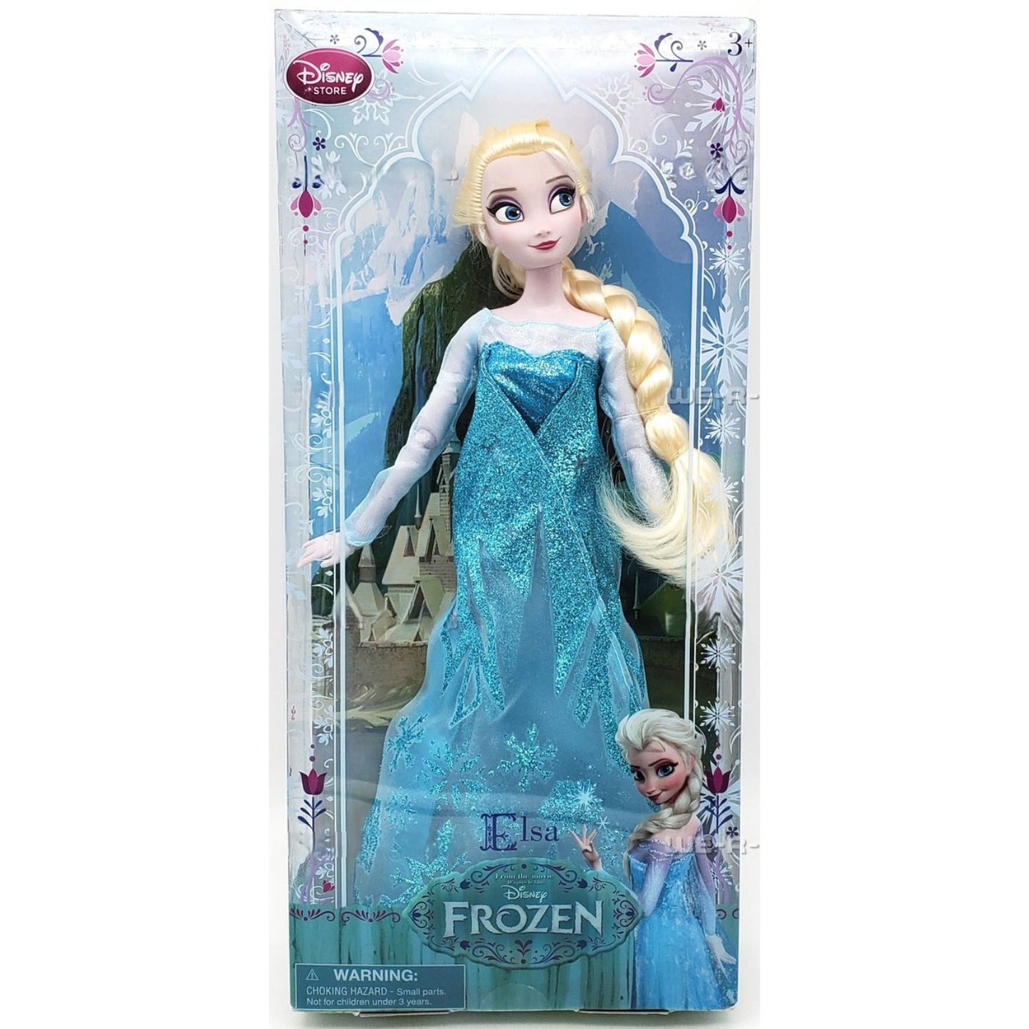 Disney Frozen Classic Collection Elsa Doll with Sparkly Blue Dress