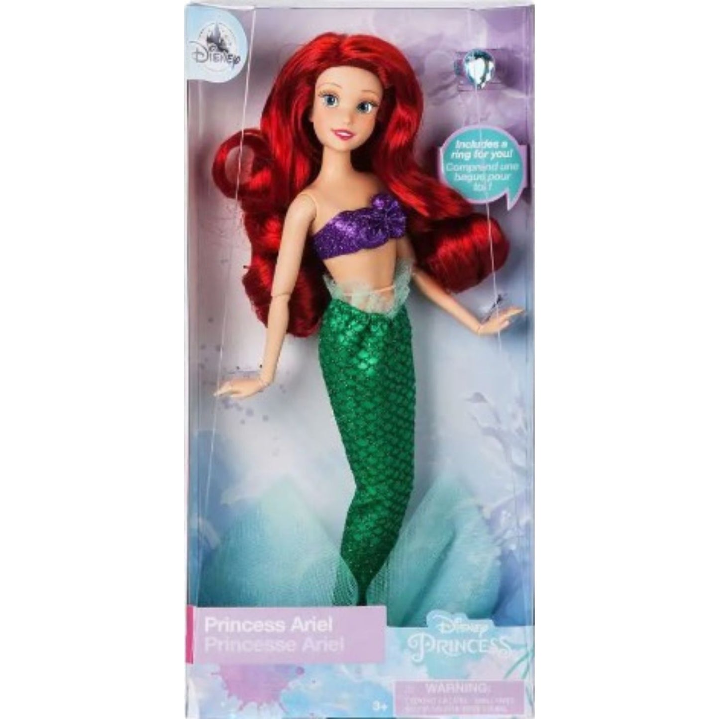Disney Princess The Little Mermaid Classic Ariel Exclusive 30cm Doll [with Ring]