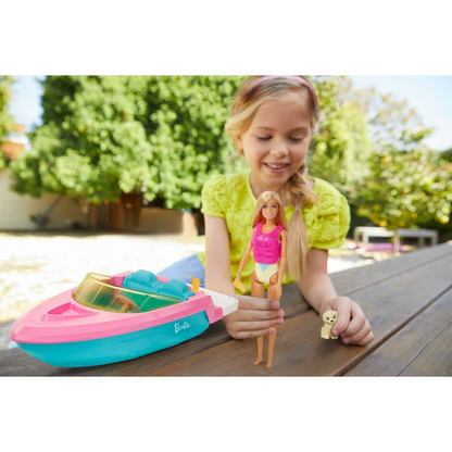 Barbie Boat With Doll With Puppy - 3Y+
