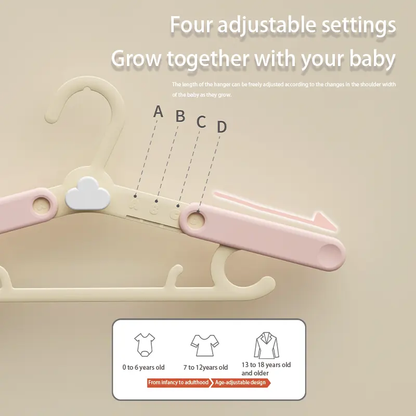 Adjustable Kids Clothes Hanger – Set of 5