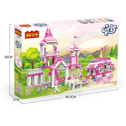 Princess Castle Building Blocks Lego Set 555 pcs