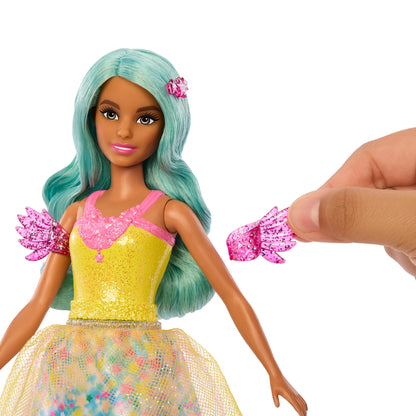 Barbie A Touch of Magic Doll & Accessories, Teresa with Fantasy Outfit, Pet, Leash & Styling Accessories - 3Y+