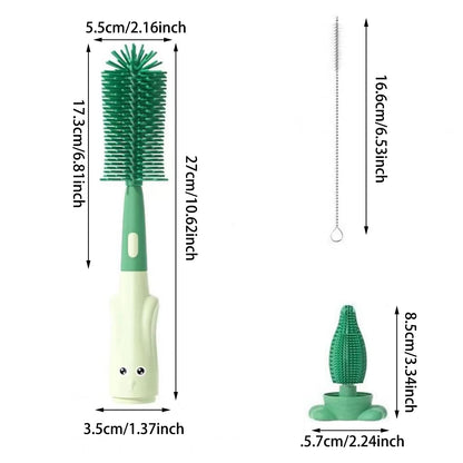 3-in-1 Baby Bottle Cleaning Brush Kit
