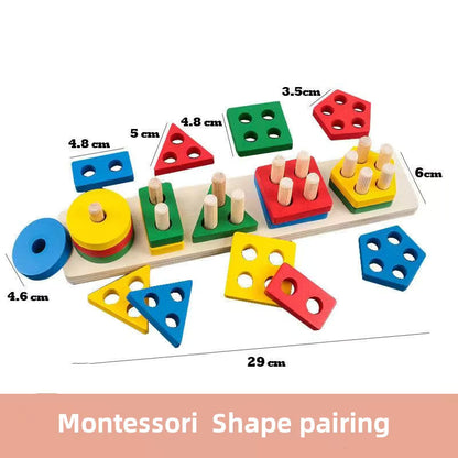 Montessori Wooden Educational Toy Set (5 pcs)