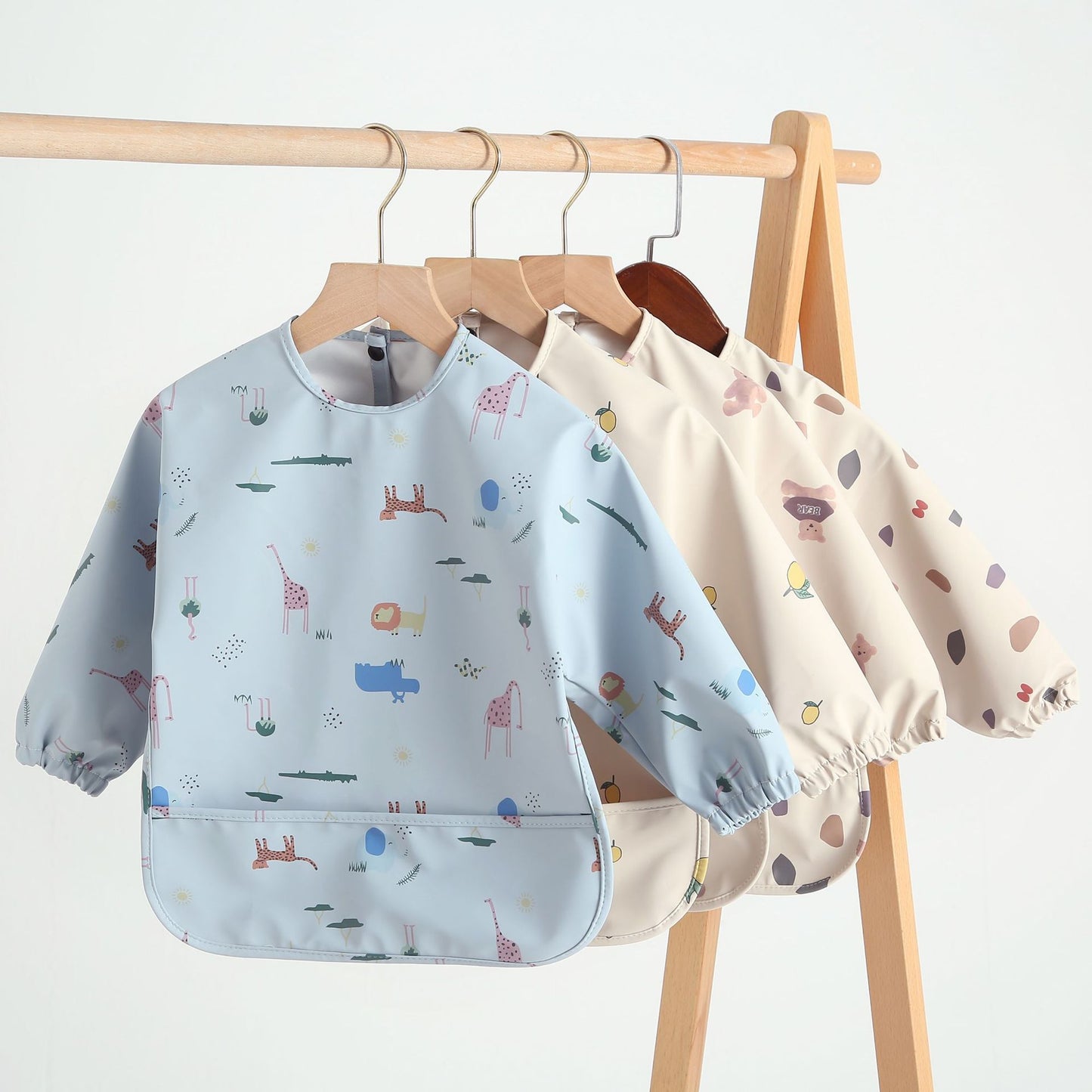 Long Sleeves Waterproof Baby Bibs (6-24M)