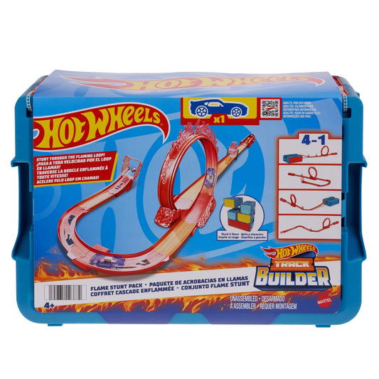 Hot Wheels Track Builder Flame Stunt Pack - 4Y+