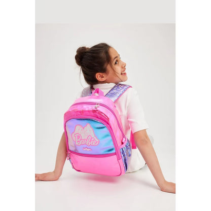 SMIGGLE – BARBIE PLAY & GO JUNIOR CHARACTER HOODIE BACKPACK – 36x30 CM - 3-5Y