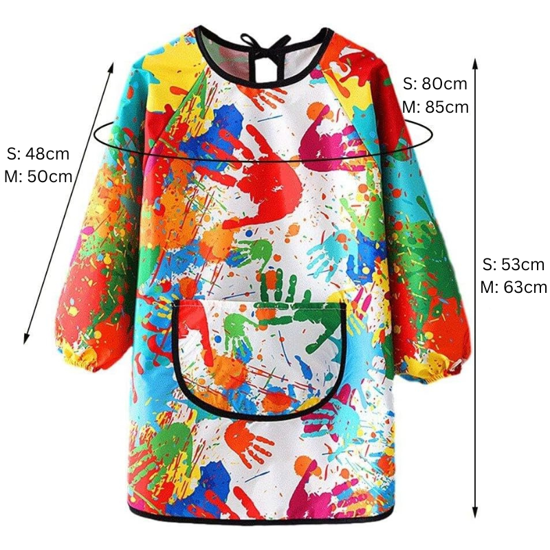 Children's Art Waterproof Painting Apron - Long Sleeves