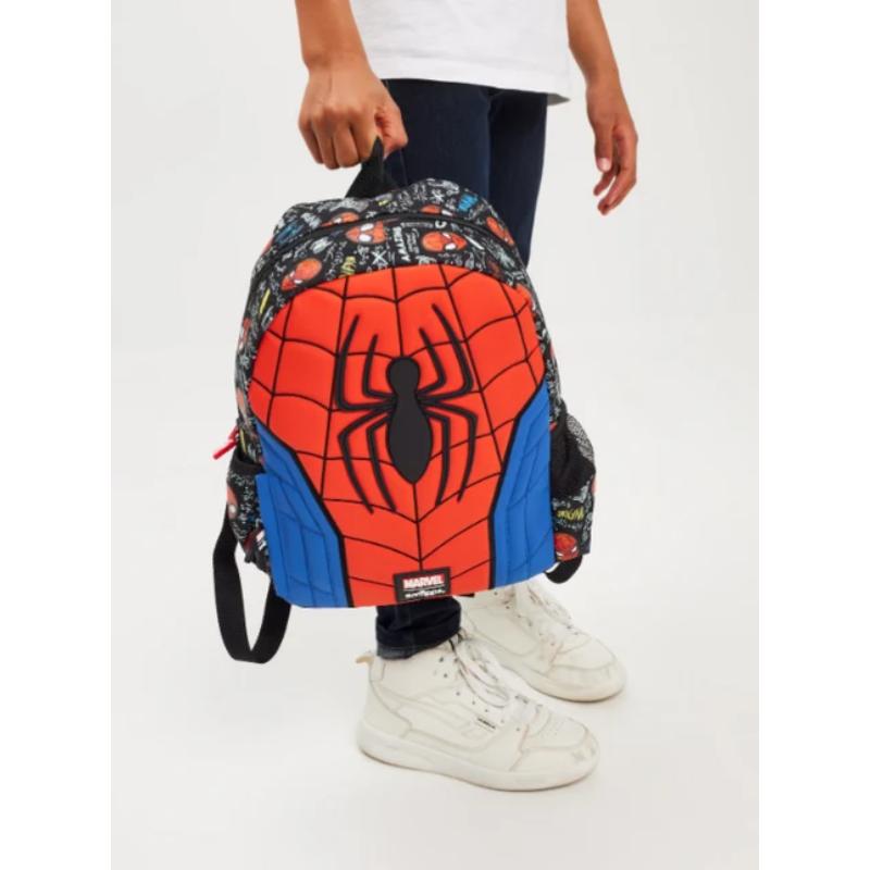 SMIGGLE – SPIDERMAN JUNIOR CHARACTER HOODIE BACKPACK – 36x30 CM - 3-5Y