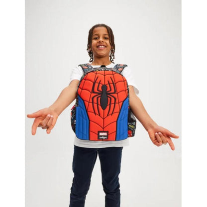 SMIGGLE – SPIDERMAN JUNIOR CHARACTER HOODIE BACKPACK – 36x30 CM - 3-5Y