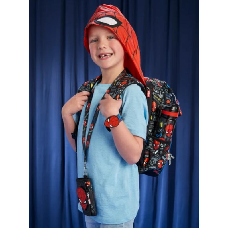 SMIGGLE – SPIDERMAN JUNIOR CHARACTER HOODIE BACKPACK – 36x30 CM - 3-5Y