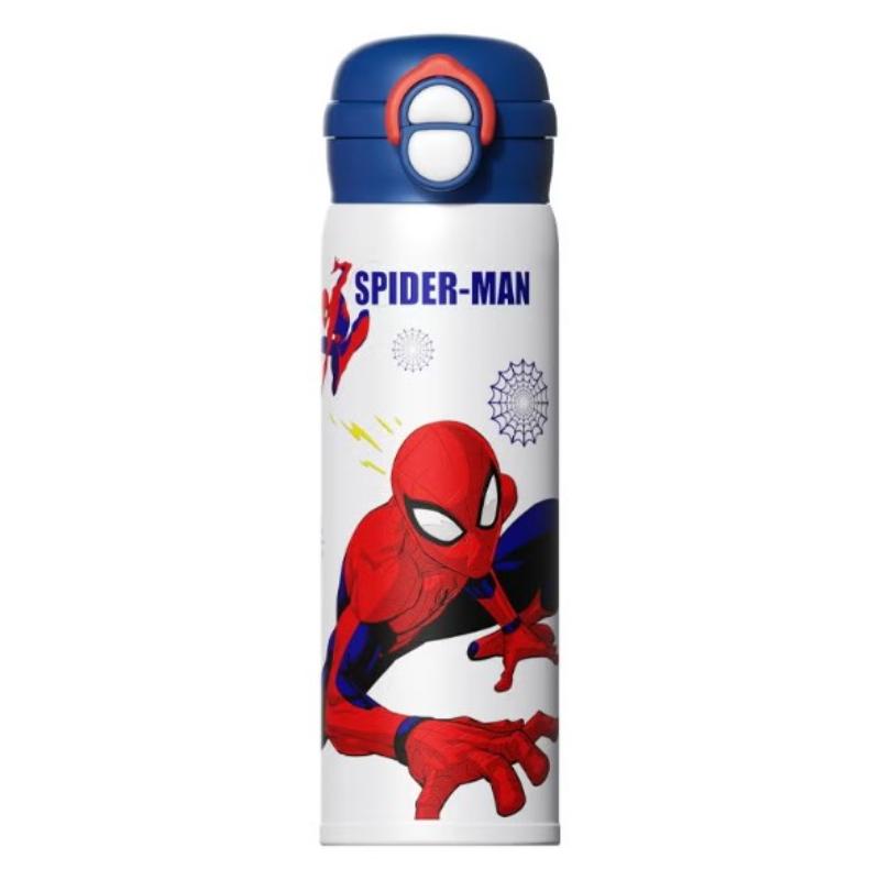 Spiderman Kids Stainless Steel Insulated Water Bottle Direct Drink & Straw Lid - 500mL