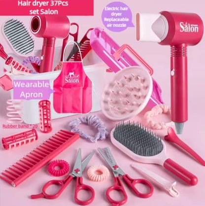 Girl Beauty Salon Hairdressing Playset (37pcs)