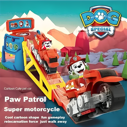 Paw Patrol Pull Back Motorcycle with Toy Figure