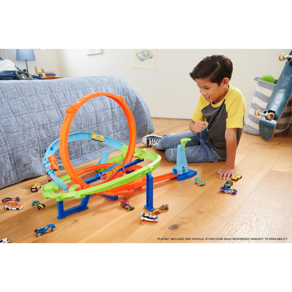 Hot Wheels Action Loop Cyclone Challenge Track Set - 4Y+
