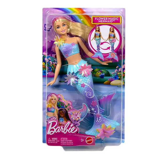 Barbie Flower Magic Mermaid Doll - 3Y+