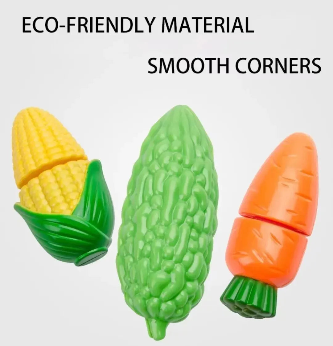 Educational Cutting Play Food Kids Toy Set (43 pcs)