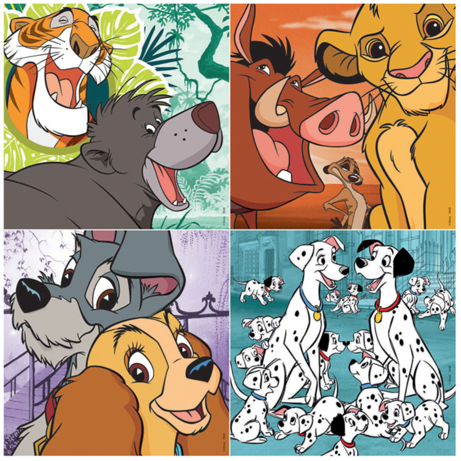 EDUCA Progressive Puzzles Disney Animals (12 to 25 pcs) - 3Y+