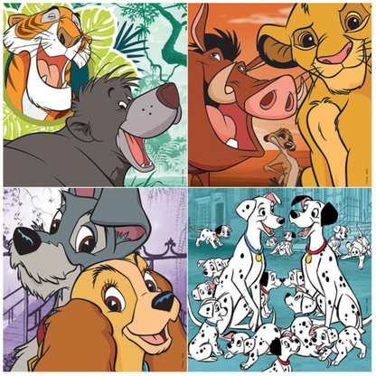 EDUCA Progressive Puzzles Disney Animals (12 to 25 pcs) - 3Y+