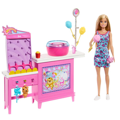 Barbie Mysteries: Beach Detectives Malibu Doll, Cotton Candy Game Playset & Accessories - 3Y+