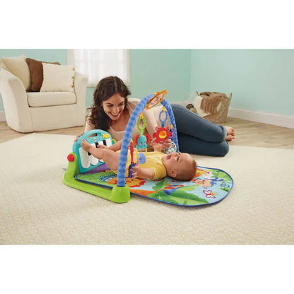 Kick and Play Activity Gym Play Mat for Baby with Piano - Lay and Play Sit Activity Toy