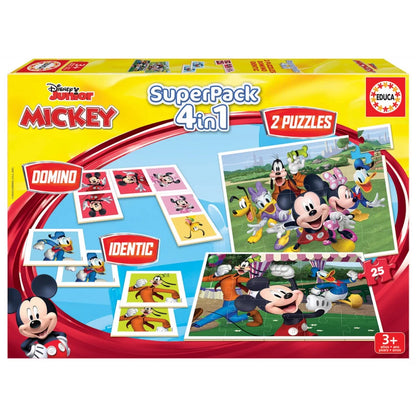 EDUCA  Superpack 4 in 1 Mickey - 3Y+