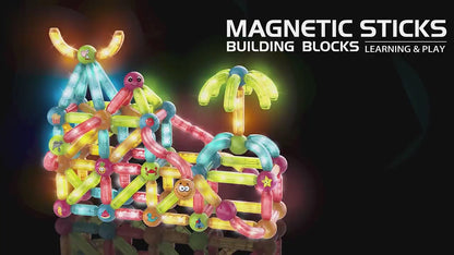Light Magnetic Stick Blocks 102 pcs