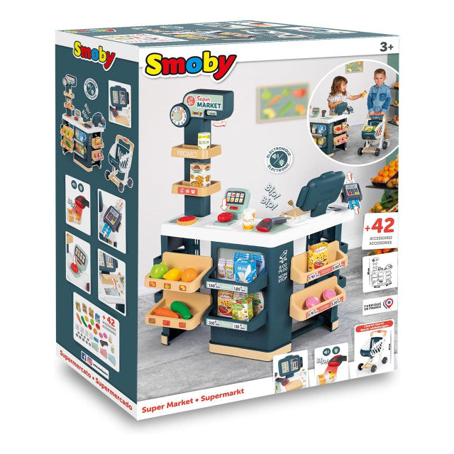Smoby Supermarket Roleplay Playset 42 accessories - 3Y+