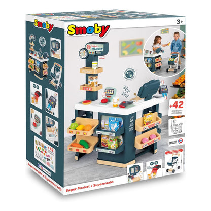 Smoby Supermarket Roleplay Playset 42 accessories - 3Y+