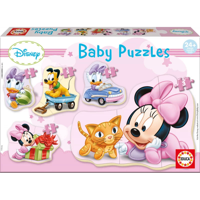 EDUCA Baby Puzzles Minnie (3 to 5 pcs) - 2Y+